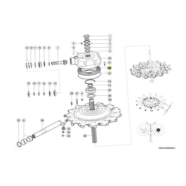 CLAAS LINER koniskais zobrats Z66 (12×66) 0001506900