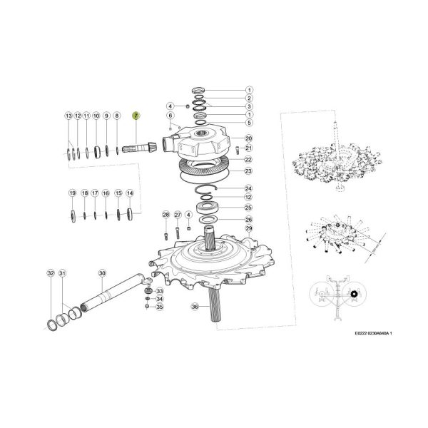 CLAAS LINER zobrata vārpsta Z12 (12×66) 0001506890