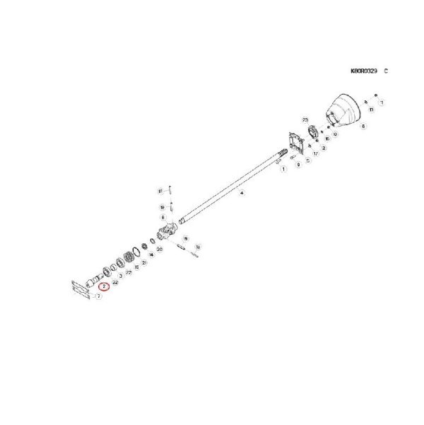 KUHN zobrata vārpsta Z10 (10×72) 57500810