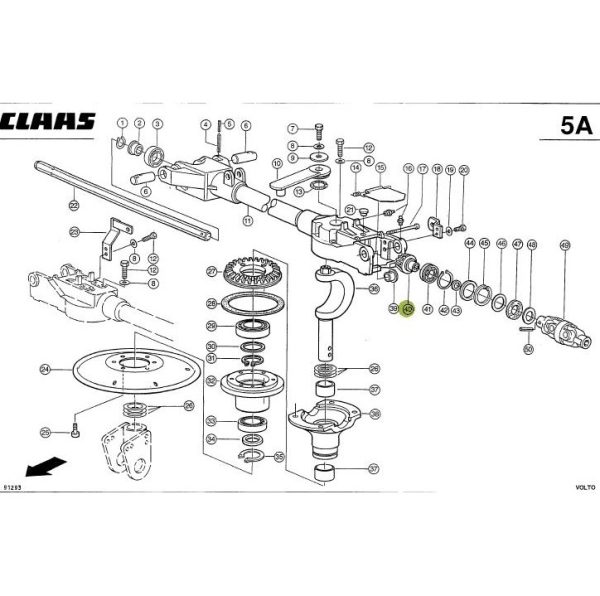 CLAAS VOLTO koniskais zobrats Z15 (15×45) 0009530952