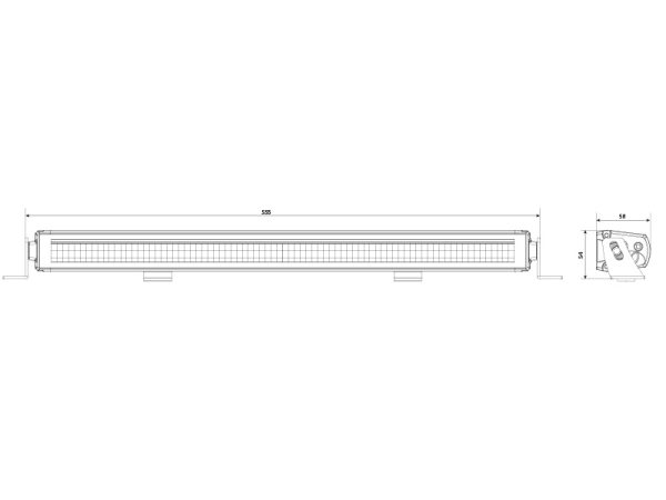 BFL FRAMELESS SLIM 555 LEDBAR papildlukturis - Image 5