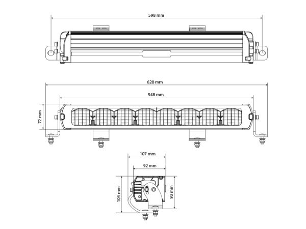 X-VISION Genesis II 600, Hybrid beam LEDBAR papildlukturis - Image 2