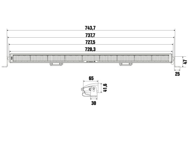 OPTIBEAM PURE 730 LEDBAR papildlukturis - Image 7