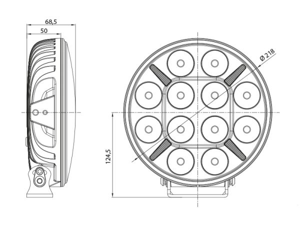 SEEKER NS9LED LED tālās gaismas lukturis - Image 4