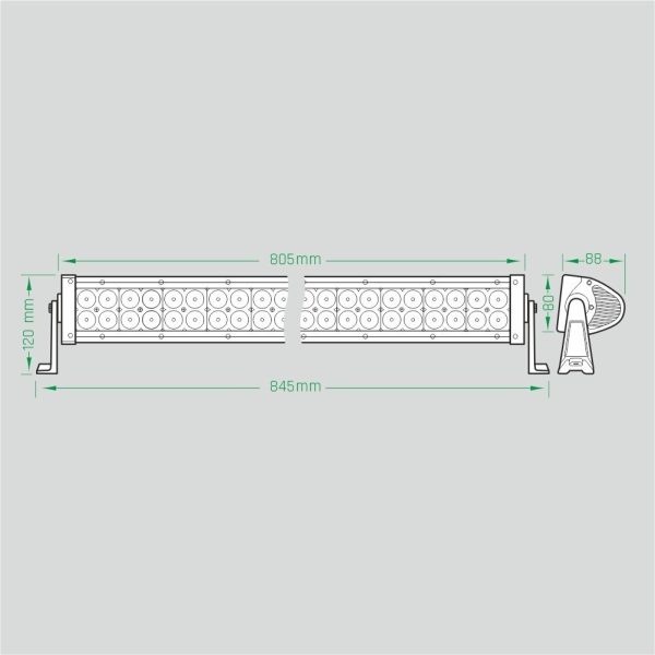 LITLEDA COMBO 180W 805mm LEDBAR papildlukturis - Image 7