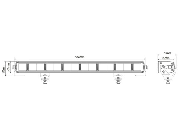 OPTIBEAM SUPER CAPTAIN ONE 600 SPECIAL LEDBAR papildlukturis - Image 9