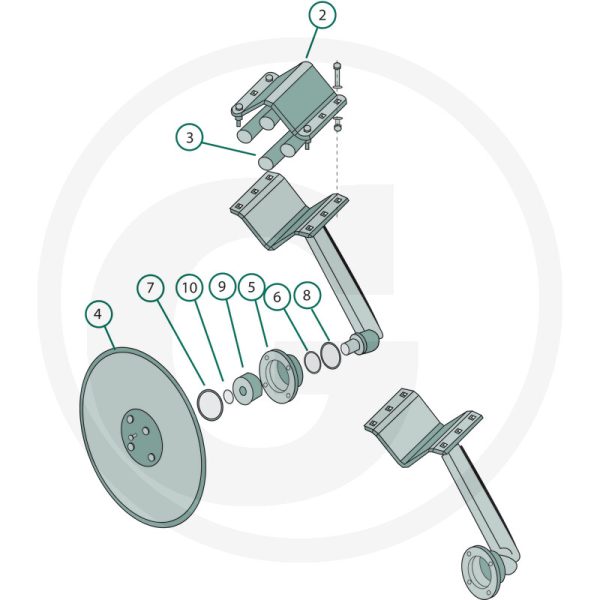 Disks Ø 460 x 4 mm, ieliekts, robots XL035 AMAZONE disku ecēšām