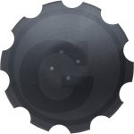 Disks Ø 510 x 5 mm, ieliekts, robots 910964 KOCKERLING disku ecēšām