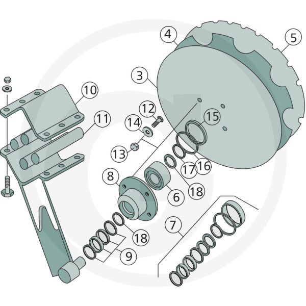 Disks Ø 514 x 5 mm, ieliekts, robots 78201966 AMAZONE disku ecēšām