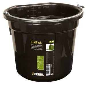 KERBL BARĪBAS/ŪDENS SPAINIS FLATBACK 20L MELNS /323493